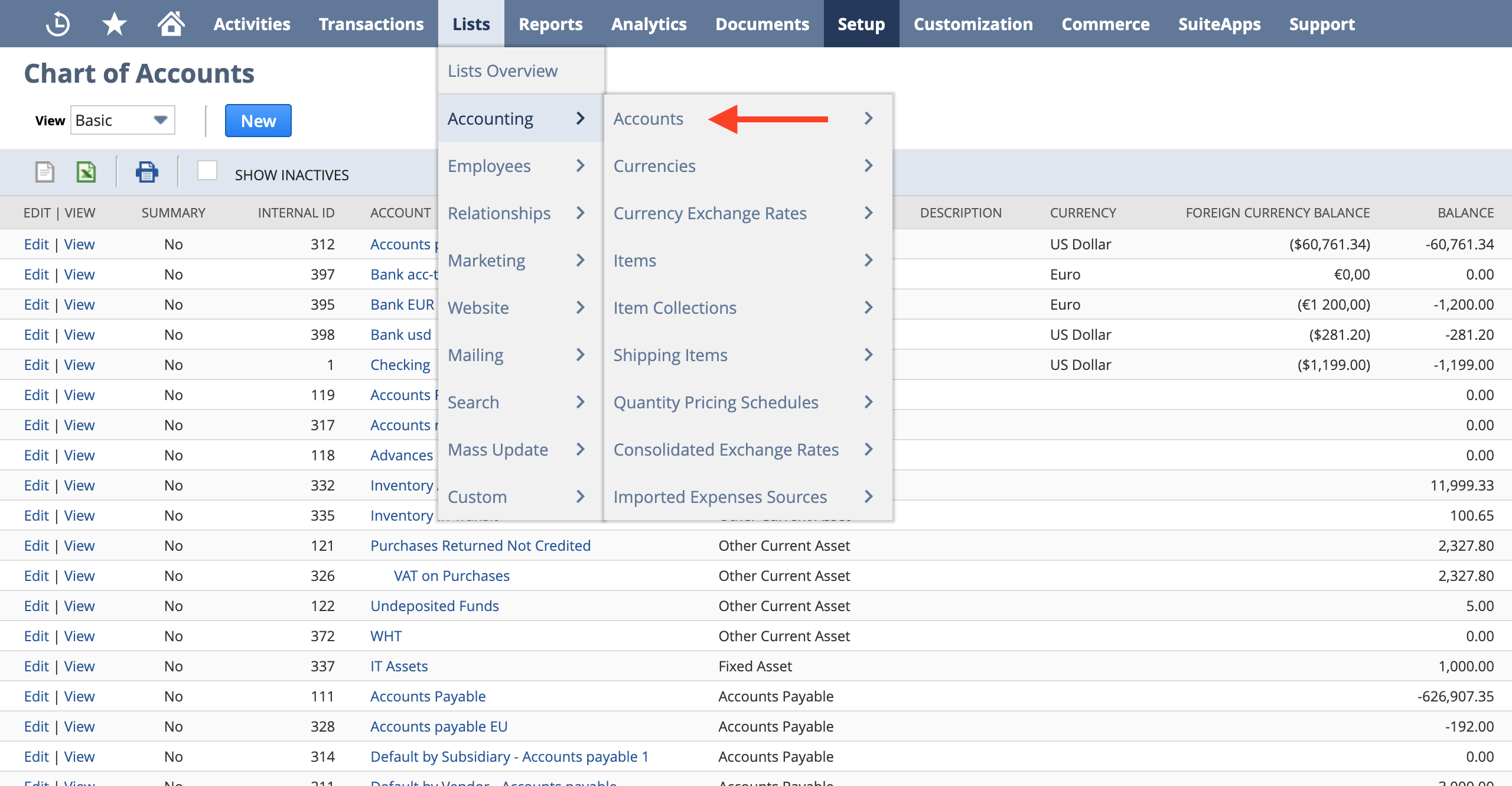 Chart Of Account Path 